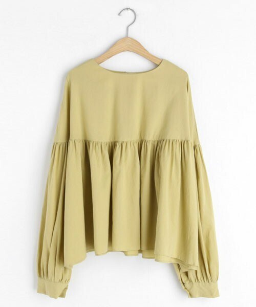 DHOLIC（ディーホリック）の「フレアブラウス（シャツ/ブラウス・レディース・ホワイト/ブラウン/イエロー・FREE）」の3枚目の写真