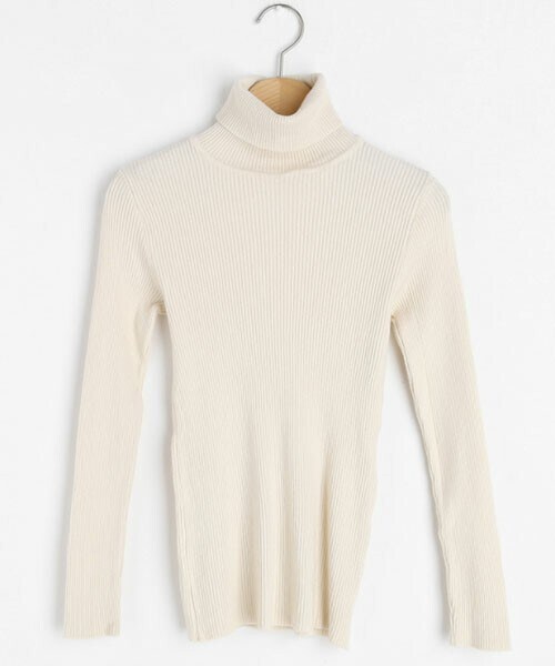 DHOLIC(ディーホリック)の「リブタートルネックニット(ニット/セーター・レディース・ホワイト/その他/ブラウン/グレー/ブラック/ベージュ・FREE)」の6枚目の写真