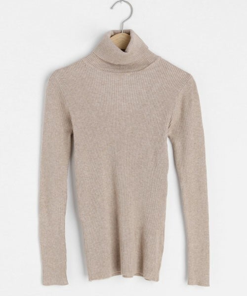 DHOLIC(ディーホリック)の「リブタートルネックニット(ニット/セーター・レディース・ホワイト/その他/ブラウン/グレー/ブラック/ベージュ・FREE)」の5枚目の写真