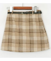 DHOLIC STYLE | [heyboo] アクリル混チェックミニスカートパンツ(スカート)