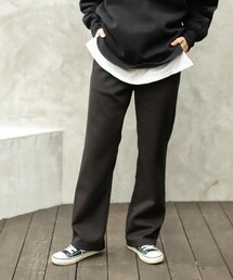 Auntie Rosa Holiday | 起毛ストレートスラックス(スラックス)