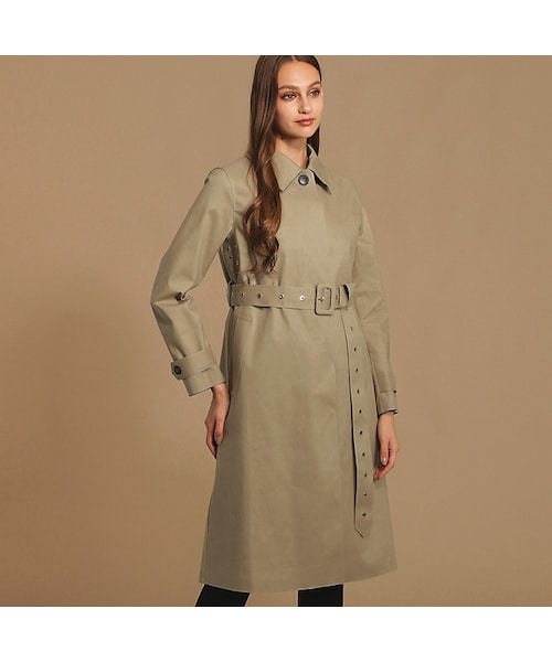 MACKINTOSH トレンチコート 36 ベージュ ゴム引き MACKINTOSH(マッキントッシュ) rubberized trench coat ゴム引き