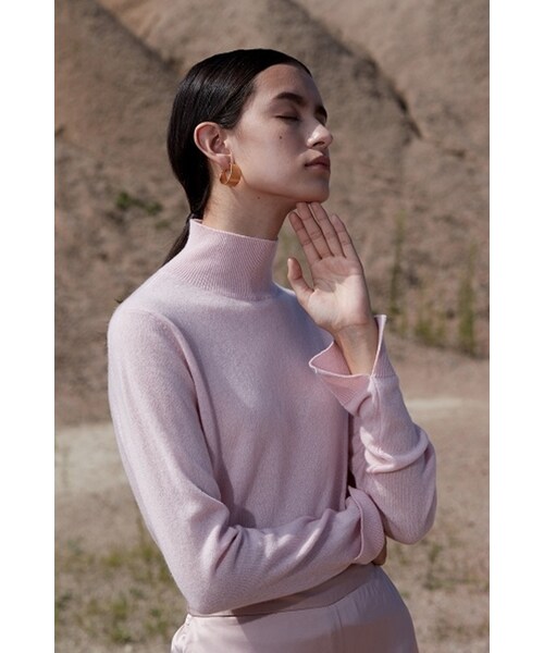 pure cashmere ピュア カシミヤ ブラウン ポンチョ  【Ｆ】 カシミヤストール オフホワイト | EDWARD BROWN(エドワード