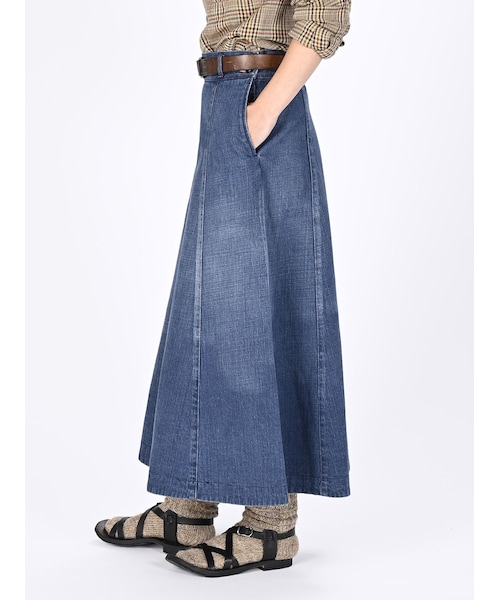 45R（フォーティファイブアール）の「ツイードデニムのスカート（加工