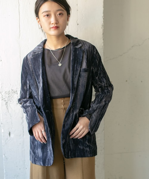 KBF（ケイビーエフ）の「クラッシュベロアジャケット（）」 - WEAR