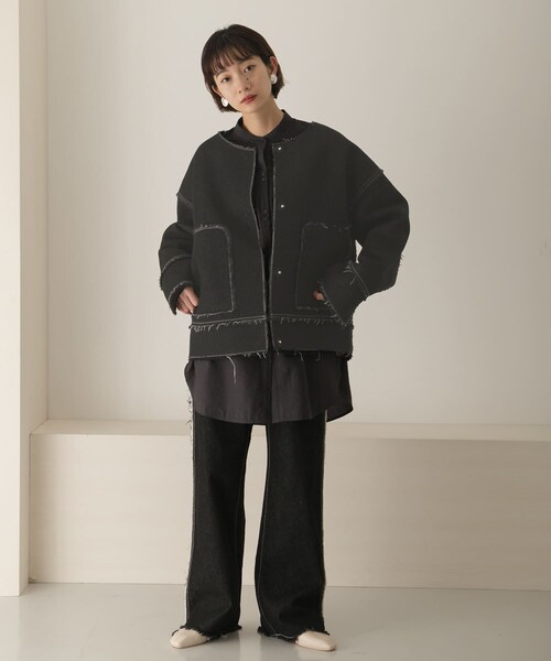KBF（ケイビーエフ）の「デニムボアショートジャケット（）」 - WEAR