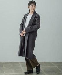 mittan ミッタン　ロングコート　なめらか半纏コート MITTAN（ミッタン）の「MITTAN なめらか半纏ロングコート（）」 - WEAR