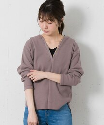 URBAN RESEARCH Sonny Label（アーバンリサーチサニーレーベル）の「ライトワッフルヘンリーネックフーディー（その他・レディース）」