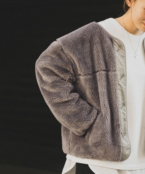 【美品】アーバンリサーチ　サニーレーベル　リバーシブル　ボアブルゾン URBAN RESEARCH Sonny Label（アーバンリサーチサニーレーベル
