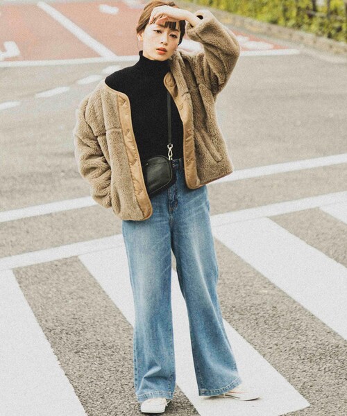 【美品】アーバンリサーチ　サニーレーベル　リバーシブル　ボアブルゾン URBAN RESEARCH Sonny Label（アーバンリサーチサニーレーベル