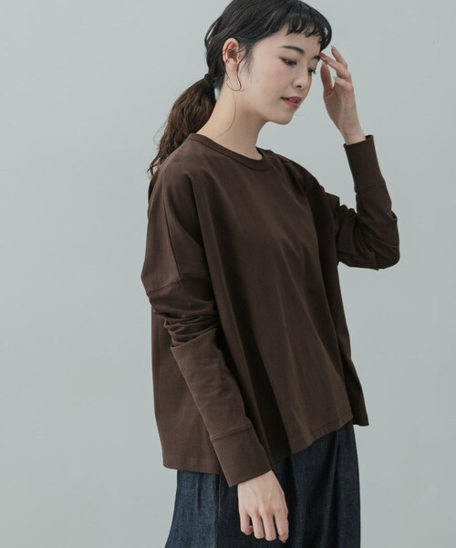 【関税込み】Studio Nicholson ブラック Loop 長袖Tシャツ STUDIO NICHOLSON＞LOOP LONG SLEEVE TEE/カットソー