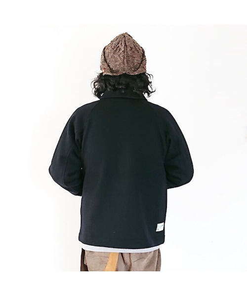 け*マ様 快晴堂　カイセイドウ　マリン衿ジャケットブラック　カットメルトン Mサ け*マ様 快晴堂 カイセイドウ マリン衿ジャケットブラック カット