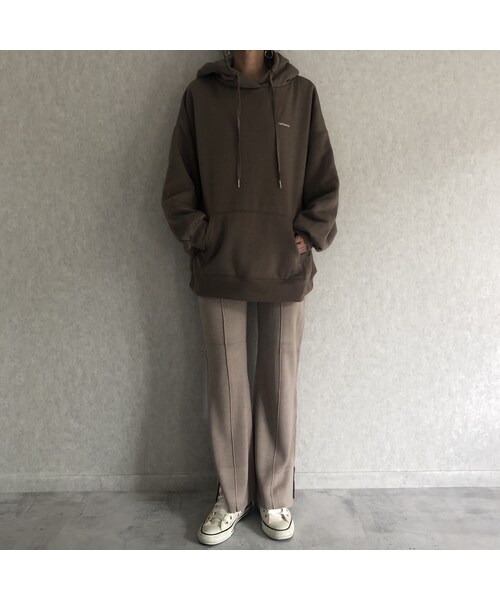 copine（コピン）の「再入荷！しっかりとした厚みあったか裏起毛！バックプリントオーバーサイズパーカー(3color)（パーカー・レディース・その他）」の8枚目の写真