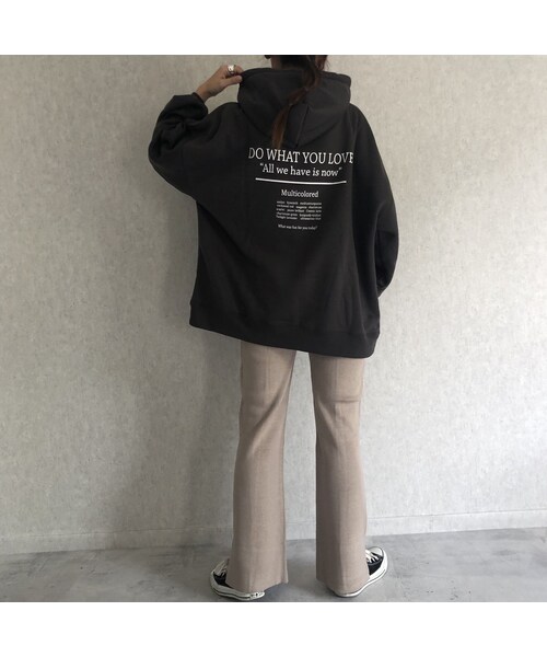 copine（コピン）の「再入荷！しっかりとした厚みあったか裏起毛！バックプリントオーバーサイズパーカー(3color)（パーカー・レディース・その他）」の5枚目の写真