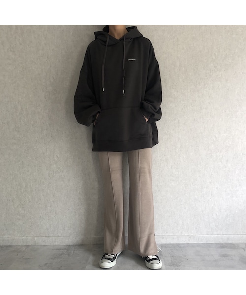 copine（コピン）の「再入荷！しっかりとした厚みあったか裏起毛！バックプリントオーバーサイズパーカー(3color)（パーカー・レディース・その他）」の4枚目の写真