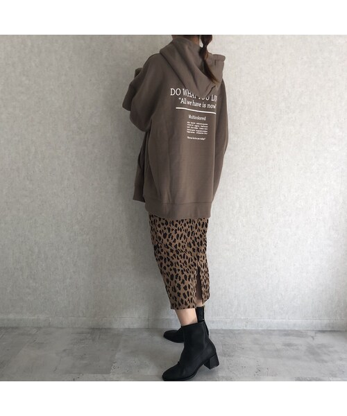 copine（コピン）の「再入荷！しっかりとした厚みあったか裏起毛！バックプリントオーバーサイズパーカー(3color)（パーカー・レディース・その他）」の7枚目の写真