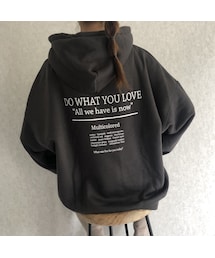 copine | 再入荷！しっかりとした厚みあったか裏起毛！バックプリントオーバーサイズパーカー(3color)(パーカー)