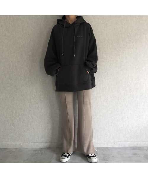 copine（コピン）の「12月8日再入荷！美シルエット裾スリットデザイン！センターシームフレアニットパンツ(3color)【クリックポスト対象商品】（その他パンツ・レディース・その他）」の4枚目の写真