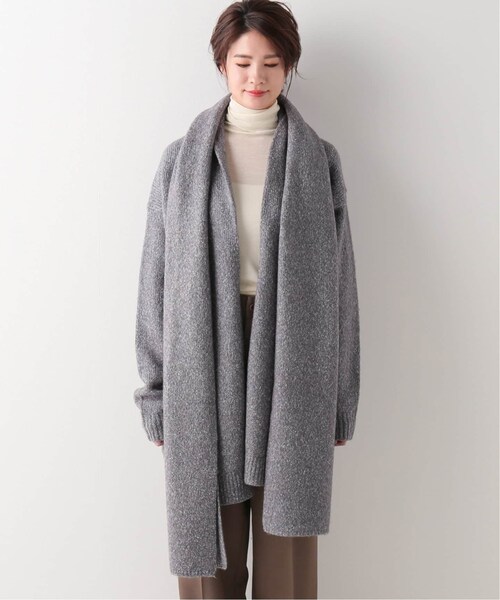 IENA（イエナ）の「BioGeri マフラー付きカーディガン（）」 - WEAR