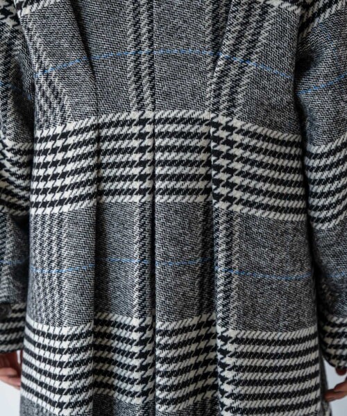 PAGEBOY（ページボーイ）の「【WEB先行予約】チェックマキシルーズコート（ジャケット/アウター・レディース・ブラック×チドリ柄・F）」の8枚目の写真