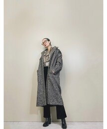 USED（ユーズド）の「PARIS SPORT CLUB UNIVERSAL leather  sleeve coat-1489-10（ダウンジャケット/コート）」
