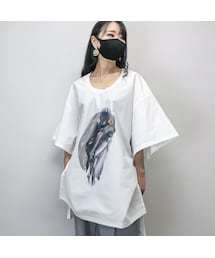 BALMUNG◆Tシャツ/--/コットン/ホワイト/プリント/バルムング// プリントビッグTシャツ - White – BALMUNG