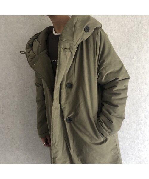 copine（コピン）の「再入荷！大人カジュアルスタイル！フード中綿ミディ丈コート(3color)（ダウンジャケット/コート・レディース・その他）」の10枚目の写真