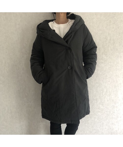 copine（コピン）の「再入荷！大人カジュアルスタイル！フード中綿ミディ丈コート(3color)（ダウンジャケット/コート・レディース・その他）」の5枚目の写真