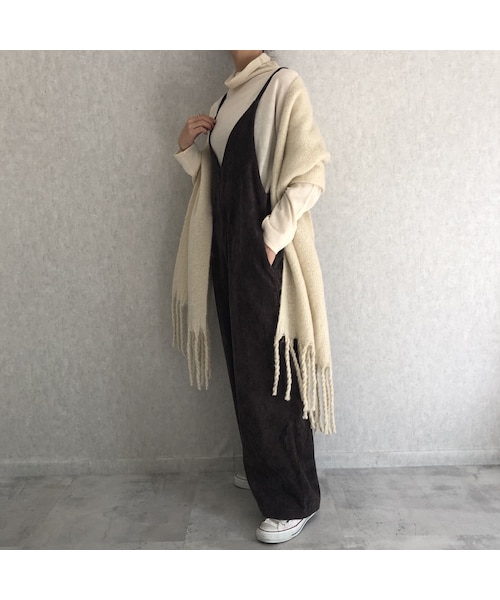copine(コピン)の「肩紐調節可能!コーデュロイキャミサロペット【クリックポスト対象商品】(サロペット/オーバーオール・レディース・その他)」の5枚目の写真