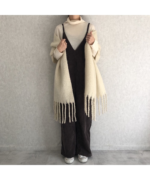 copine(コピン)の「肩紐調節可能!コーデュロイキャミサロペット【クリックポスト対象商品】(サロペット/オーバーオール・レディース・その他)」の4枚目の写真