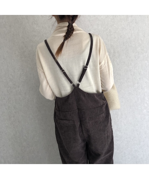 copine(コピン)の「肩紐調節可能!コーデュロイキャミサロペット【クリックポスト対象商品】(サロペット/オーバーオール・レディース・その他)」の8枚目の写真