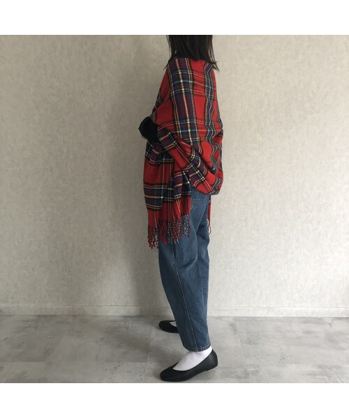 copine(コピン)の「チェック柄大判ストール/マフラー(4color)(ストール/ショール・レディース・その他)」の13枚目の写真