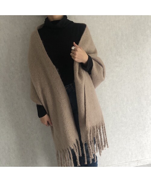 copine(コピン)の「12月8日再入荷!インナーに最適!柔らかな着心地カシミアタッチルーズタートル薄手ニット(2color)【クリックポスト対象商品】(ニット/セーター・レディース・その他)」の5枚目の写真