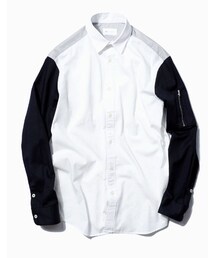 LIFUL MINIMAL GARMENTS. | LIFUL COLORBLOCK ZIP-POCKET SHIRT(その他)