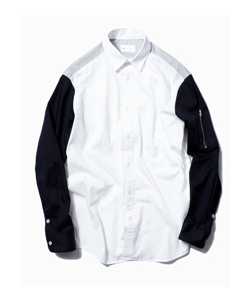 LIFUL MINIMAL GARMENTS.(ライフルミニマルガーメンツ)の「LIFUL COLORBLOCK ZIP-POCKET SHIRT(その他・メンズ・기타・S/M/L)」の1枚目の写真
