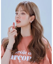 FLAG by ALEXIA STAM | フルウィッグ）エアパーマクララ ロングウェーブ (モースト素材)(ウィッグ)