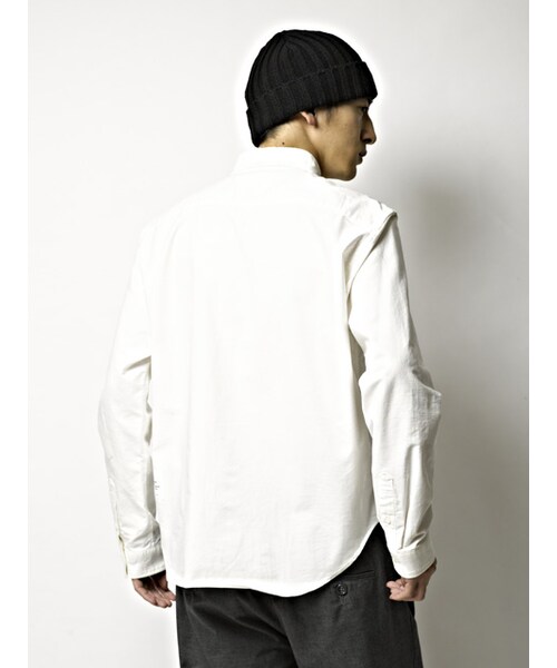 WHIZLIMITED（ウィズリミテッド）の「B.D SHIRTS（その他・WHT/STRIPE BLU/STRIPE BLK・M/L/XL）」の2枚目の写真