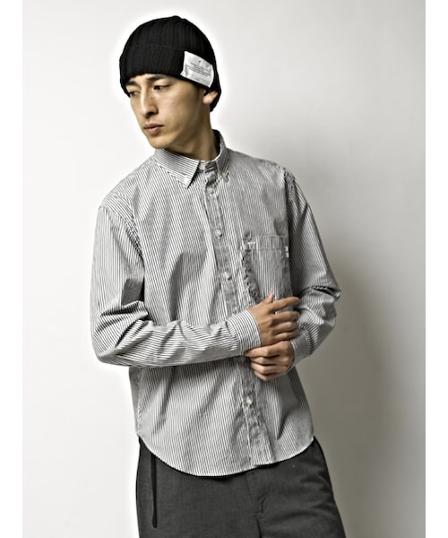 WHIZLIMITED（ウィズリミテッド）の「B.D SHIRTS（その他・WHT/STRIPE BLU/STRIPE BLK・M/L/XL）」の9枚目の写真