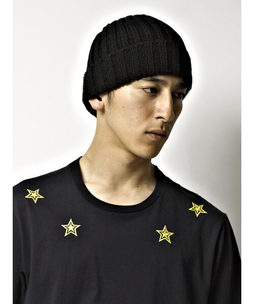 WHIZLIMITED（ウィズリミテッド）の「RIB KNIT CAP（帽子・BLU/ORG/BLK・F）」の9枚目の写真