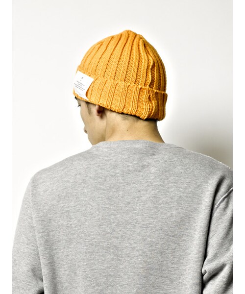 WHIZLIMITED（ウィズリミテッド）の「RIB KNIT CAP（帽子・BLU/ORG/BLK・F）」の6枚目の写真