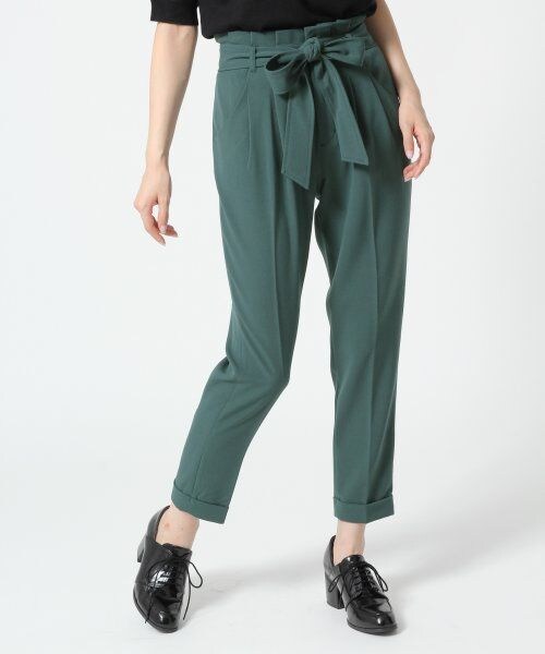 A part by（アパートバイ）の「ＴＲＰＵリボンオリカエシパンツ（パンツ・レディース・ブラック/ベージュ/グリーン・Ｍ/Ｌ）」の3枚目の写真