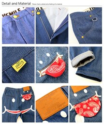UP SMILEのデニムパンツ UPSMILEアップスマイル3Dデニムパンツ メンズ レディース B149