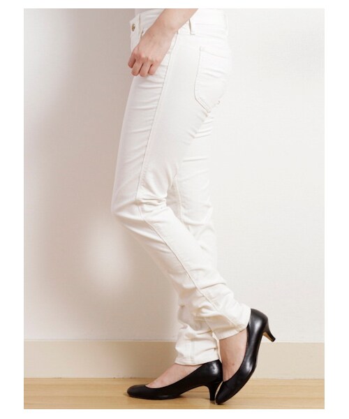 SEVENDAYS=SUNDAY（セブンデイズサンデイ）の「W リー別注コーデュロイスキニーパンツ（パンツ・レディース・ホワイト/ピンク/カーキ/ネイビー・S/M/L）」の6枚目の写真