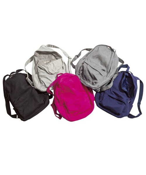 PEACH JOHN（ピーチジョン）の「ＰＪ　ＢＡＳＩＣ／ジャージーリュック（バッグ・ブラック/ネイビー/オートミール/ヘザーチャコール/チェリーピンク・ワンサイズ）」の2枚目の写真