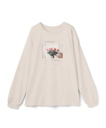 GRL | フラワーフォトプリントロンT(Tシャツ/カットソー)