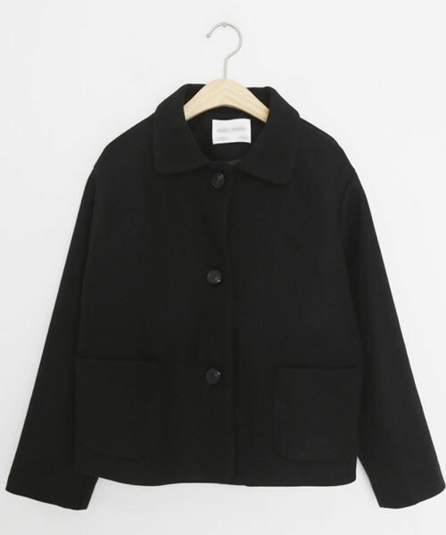 DHOLIC（ディーホリック）の「ウール混ショートジャケット（その他アウター・レディース・ベージュ/ブラック/グリーン/パープル/ブラウン・FREE）」の2枚目の写真