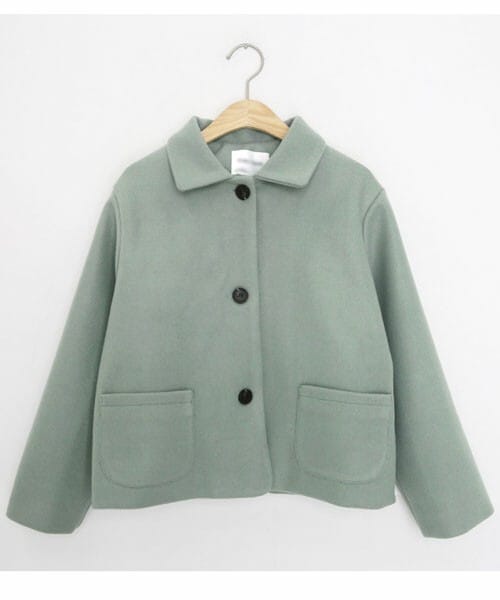 DHOLIC（ディーホリック）の「ウール混ショートジャケット（その他アウター・レディース・ベージュ/ブラック/グリーン/パープル/ブラウン・FREE）」の4枚目の写真