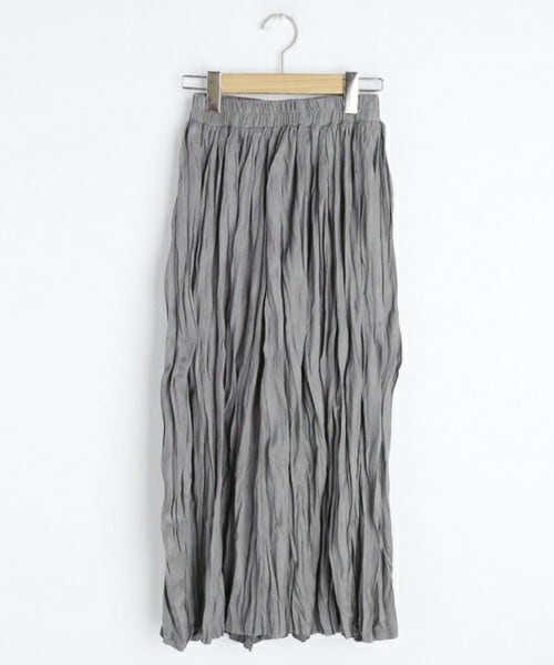 DHOLIC（ディーホリック）の「スエードリンクルスカート（スカート・レディース・ホワイト/ブラウン/ブラック/グレー・FREE）」の3枚目の写真