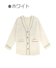 Bobon21 | 大人ガーリーシャギーニットコーディガン-全１色-(カーディガン/ボレロ)