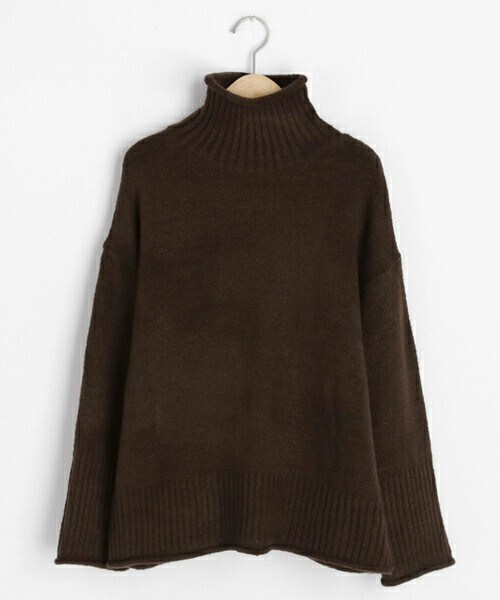 DHOLIC（ディーホリック）の「ロールハイネックニット（ニット/セーター・レディース・ホワイト/グリーン/ブラウン/ブルー/グレー・FREE）」の3枚目の写真